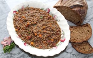 Lentils with chorizo